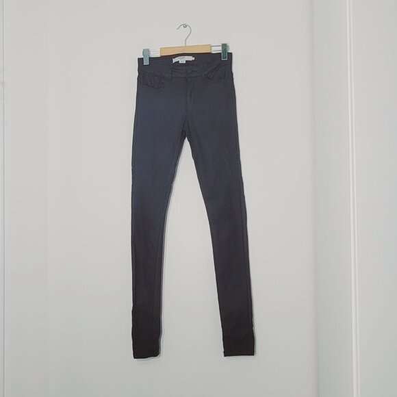 Vero Moda Women's Black Denim Front Zipper Straight Leg Fitted Jeans Pants Small - Picture 1 of 12